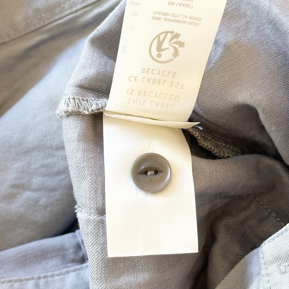 OUTERKNOWN S.E.A. Women’s S Dark Grey Utility Jumpsuit Short Sleeve Linen Blend - Picture 16 of 16